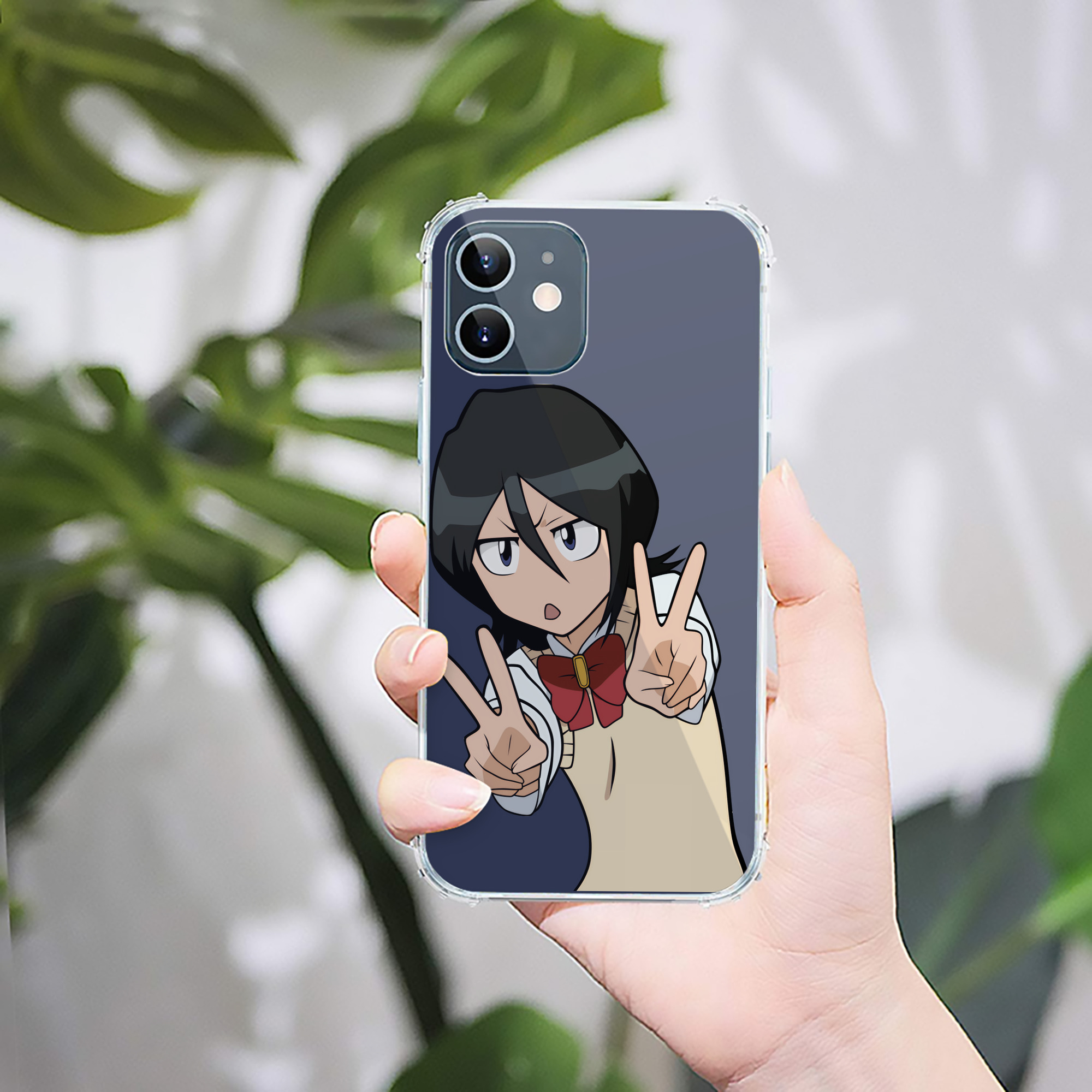 （画像用） ブリーチ 朽木ルキア BLEACH Kuchiki Rukia 【iPhone 12シリーズ対応】透明スマホケース（クリアソフトケース）